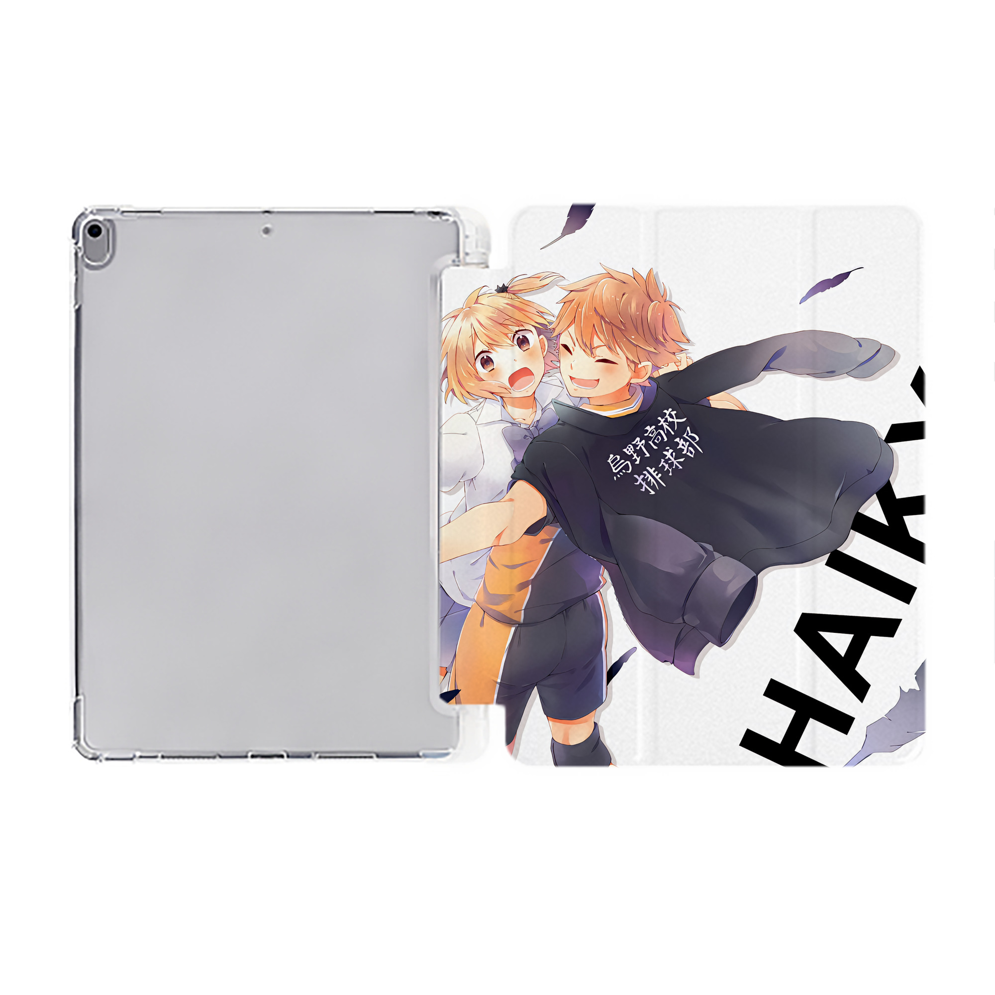 （画像用） ハイキュー!! Haikyu!! IPad ケース ペン収納付き 三つ折りスタンド PUレザー×シリコン 対応機種9.5/10.5/10.9インチ
